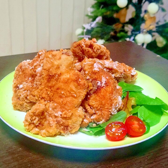 【クリスマスに】鶏むね肉のフライドチキン